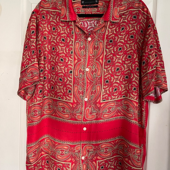 Allsaints Sinaloa SS Shirt - Size Large - Picture 2 of 11